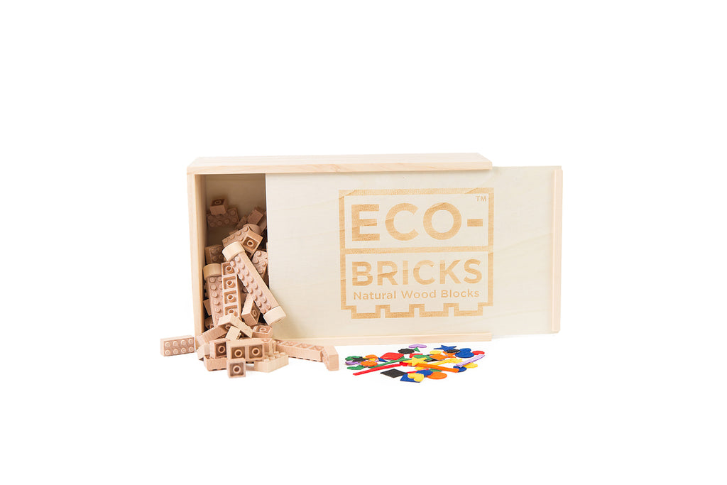 Bamboo Bricks 250 Piece with Felt Stickers