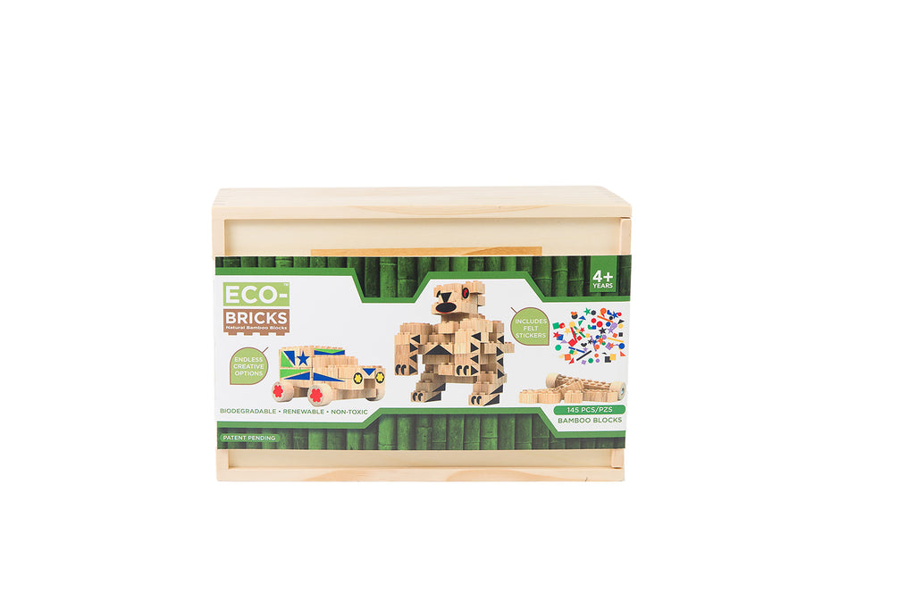 Bamboo Bricks 145 Piece with Felt Stickers