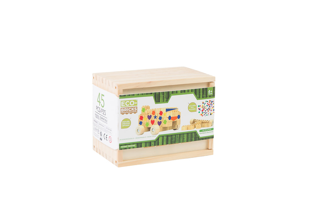 Bamboo Bricks 250 Piece with Felt Stickers