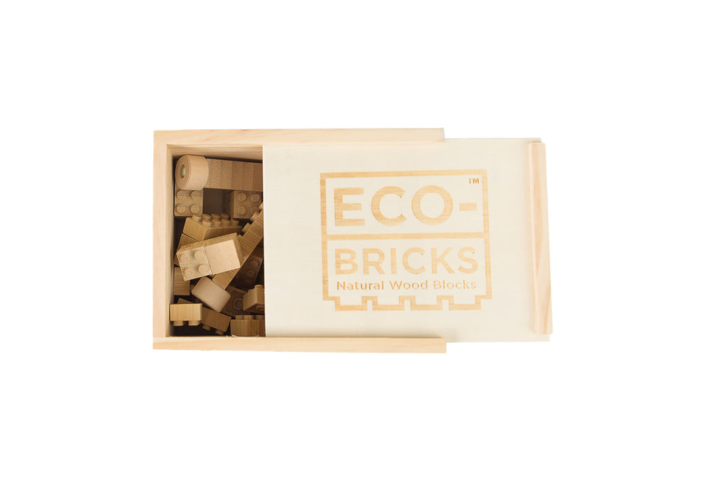 Bamboo Bricks 45 Piece with Felt Stickers
